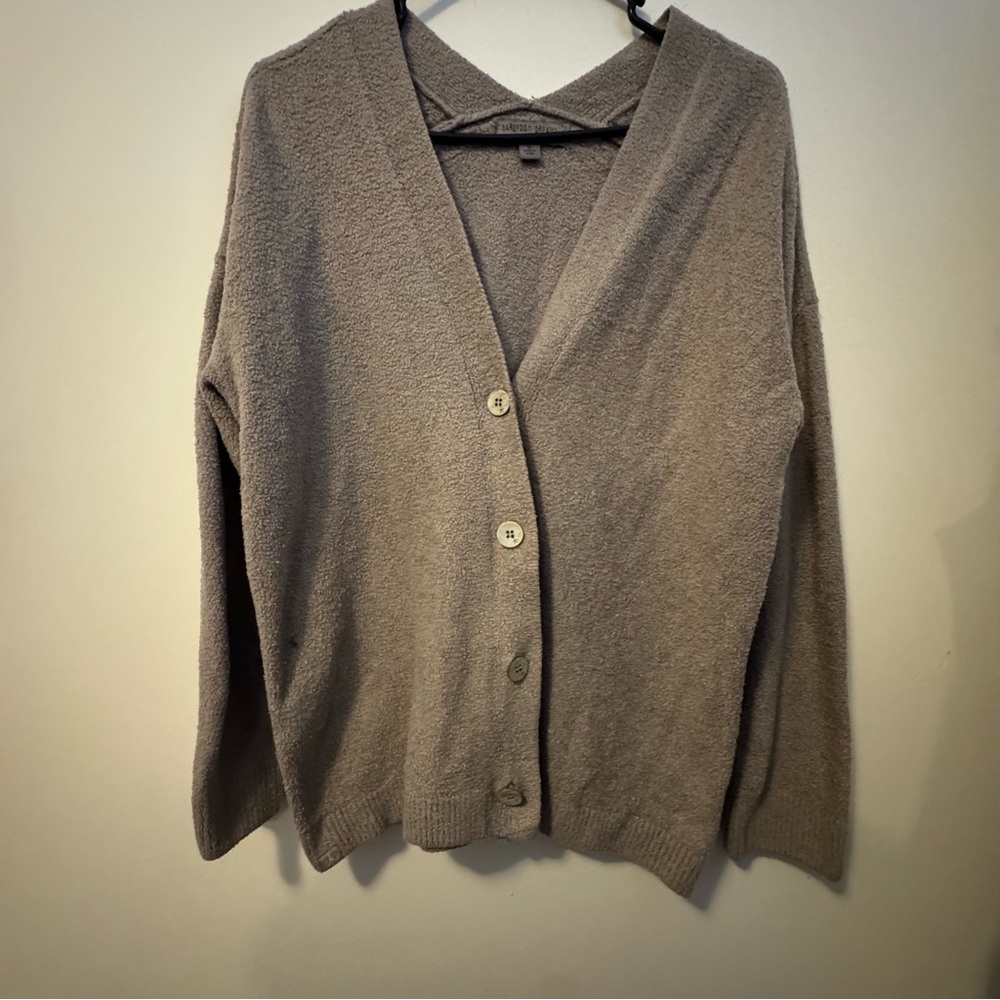 Barefoot Dreams Women's Cardigan in Taupe